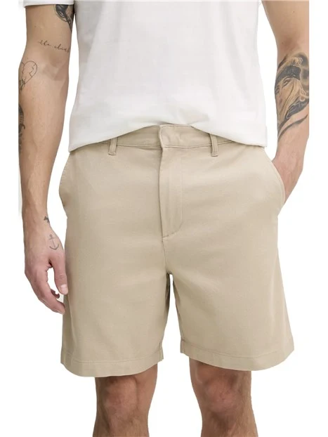 BERMUDA IN COTONE REGULAR FIT UOMO BEIGE