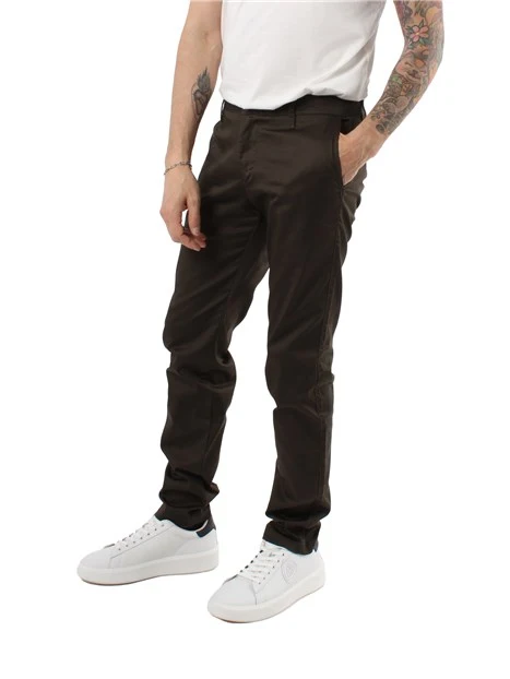 PANTALONI CHINO VERDE SCURO