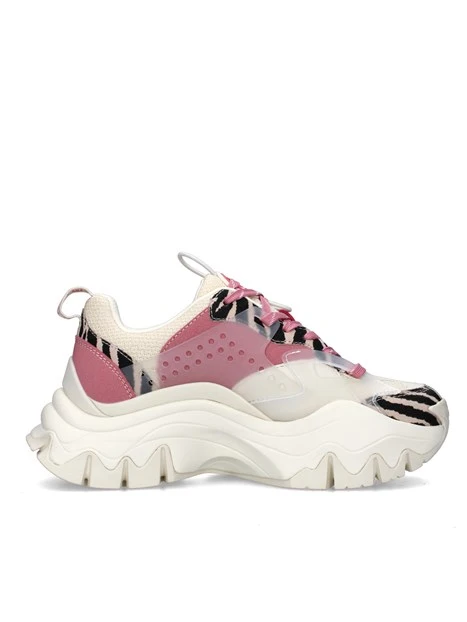 SNEAKERS PLATFORM 1636370 TRAIL ONE DONNA BEIGE ROSA