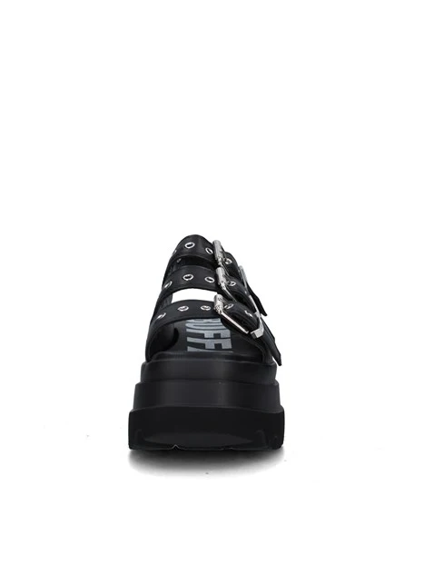 SANDALI CON ZEPPA 1602262 DONNA NERO