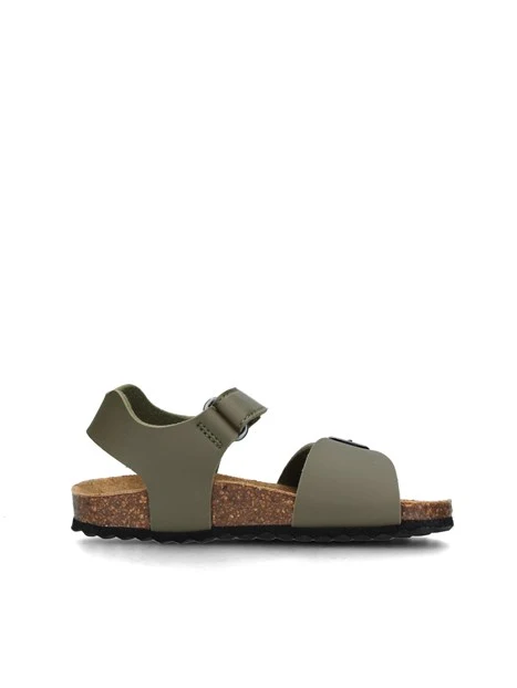 SANDALI BASSI J028LB000BC GHITA BAMBINO VERDE MILITARE