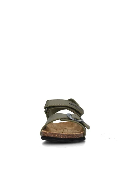 SANDALI BASSI J028LB000BC GHITA BAMBINO VERDE MILITARE