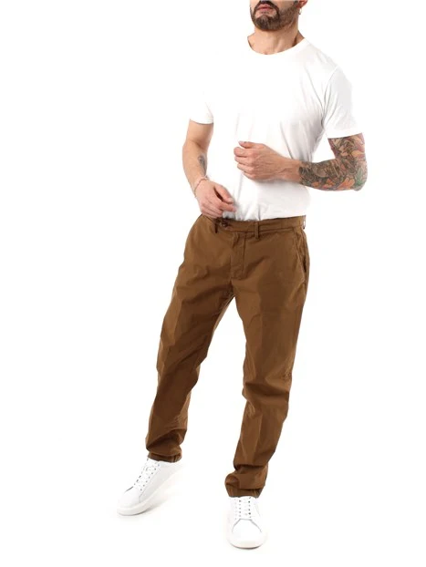 PANTALONI CHINO TIME UOMO MARRONE