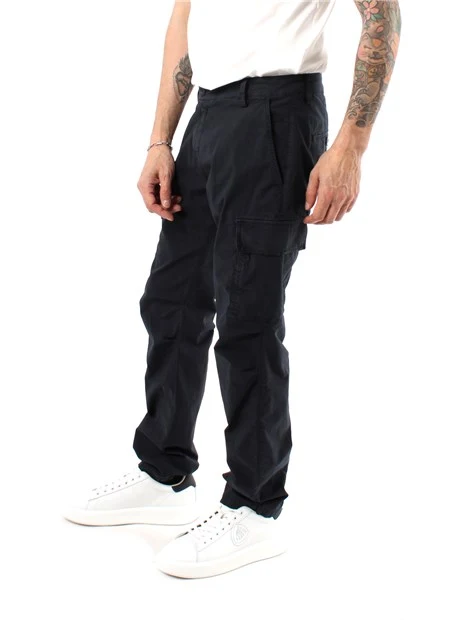 PANTALONI CARGO GALWAY IN POPELINE UOMO BLU NAVY