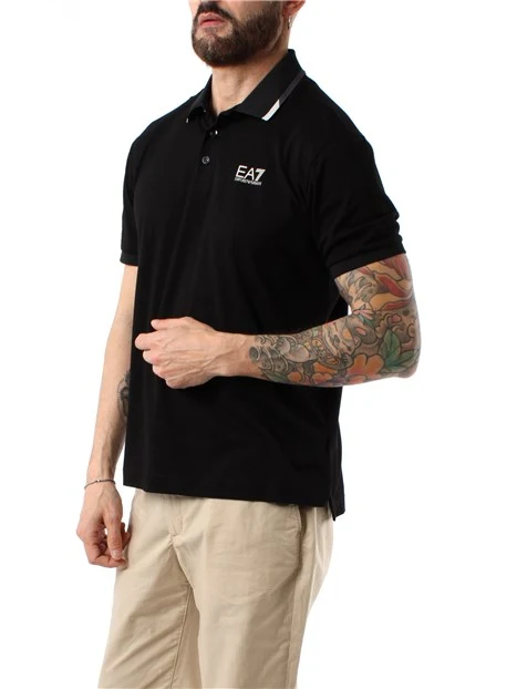 POLO MANCA CORTA  SUMMER BLOCK UOMO NERO