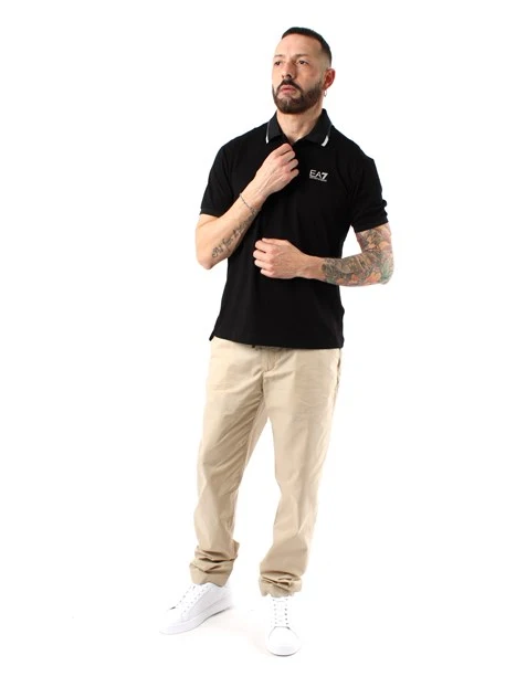 POLO MANCA CORTA  SUMMER BLOCK UOMO NERO