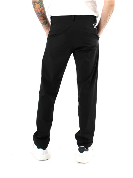 PANTALONI AFFUSOLATI UOMO NERO