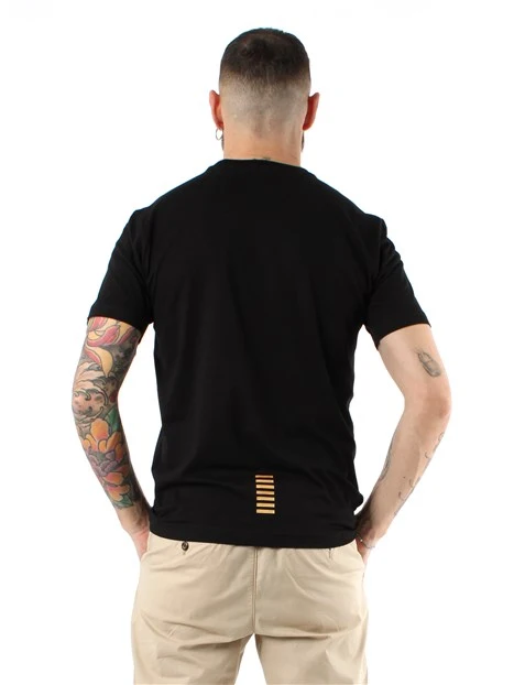 T-SHIRT MANICA CORTA CON LOGO EA7 UOMO NERO
