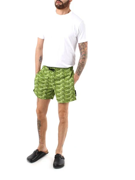 BOX MARE CON STAMPA LOGO UOMO VERDE
