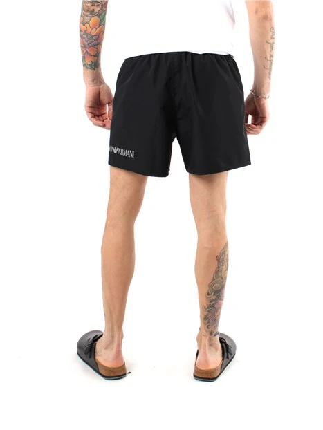 BOXER MARE CON LOGO IN NYLON UOMO NERO