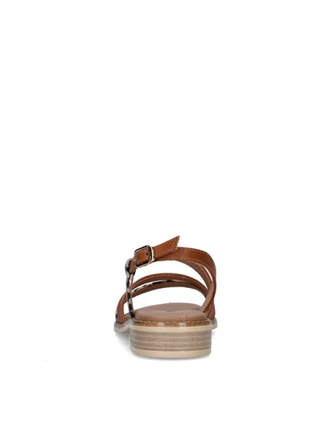 SANDALI TACCO BASSO E513418D DONNA BEIGE