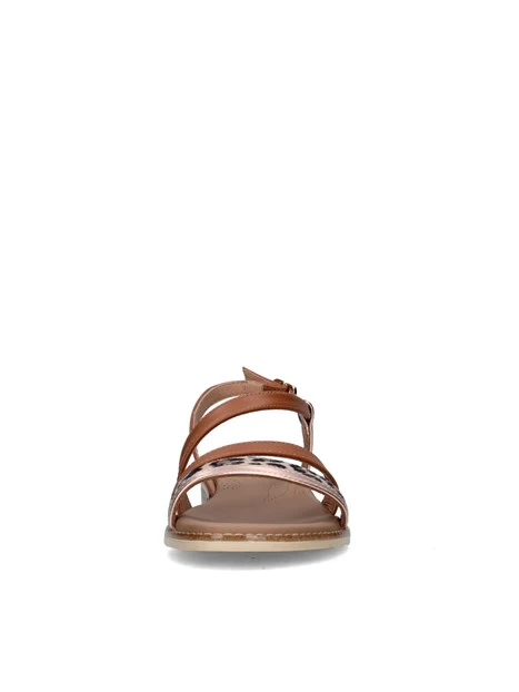 SANDALI TACCO BASSO E513418D DONNA BEIGE