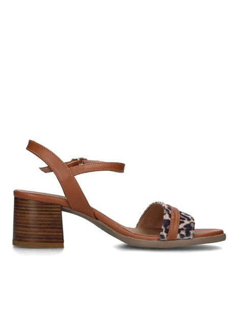 SANDALI TACCO ALTO E513436D DONNA CUOIO