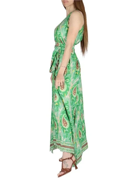 VESTITO LUNGO A FANTASIA MIRTLE DONNA VERDE