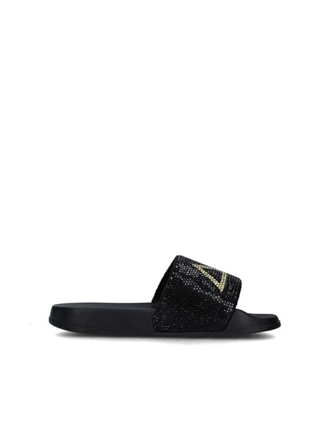 SANDALI MARE X35405 CON STRASS BAMBINA NERO