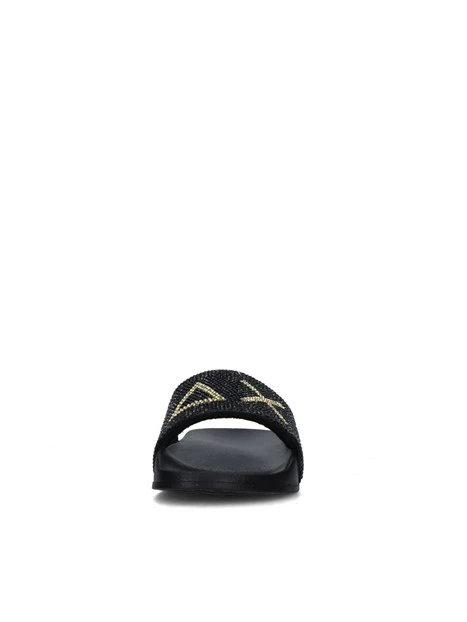 SANDALI MARE X35405 CON STRASS BAMBINA NERO