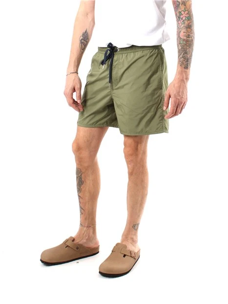 BOXER MARE IN NYLON CON TASCHINO UOMO VERDE