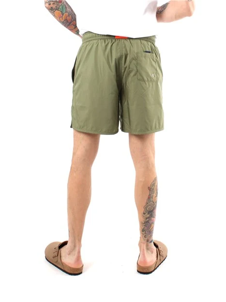 BOXER MARE IN NYLON CON TASCHINO UOMO VERDE
