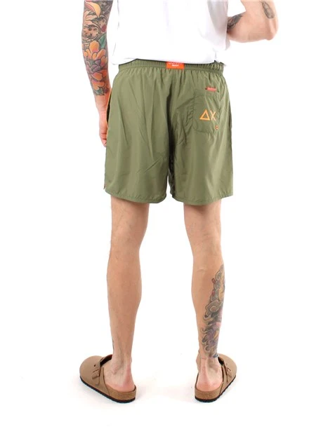 BOXER MARE CON LOGO IN NYLON UOMO VERDE
