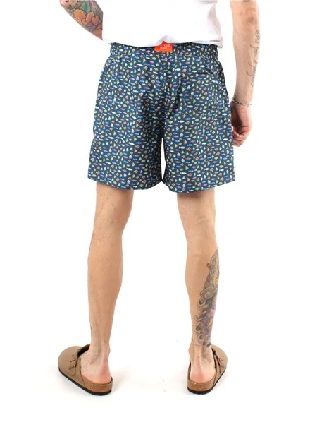 BOXER MARE CON STAMPA UOMO BLU NAVY