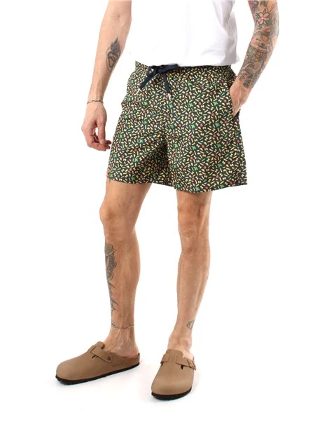 BOXER MARE FANTASIA PASTA IN NYLON UOMO BLU NAVY