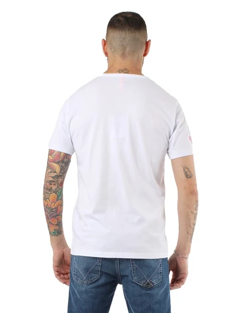 T-SHIRT MANICA CORTA IN JERSEY DI COTONE UOMO BIANCO