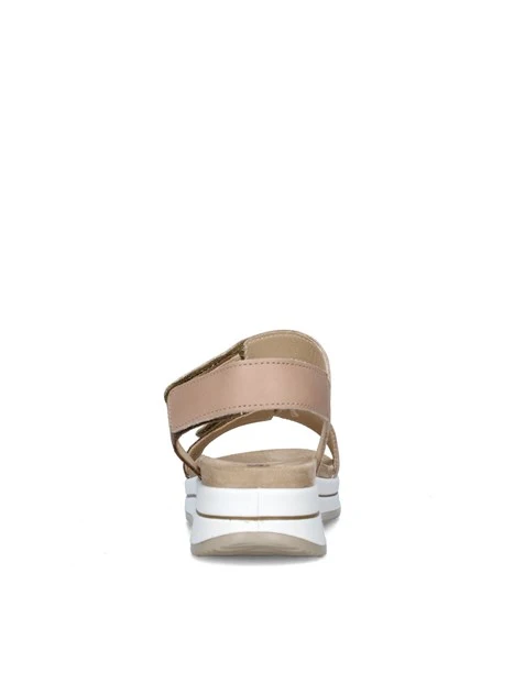 SANDALI CON ZEPPA 7675422 DONNA MARRONE