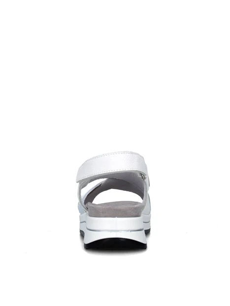 SANDALI CON ZEPPA 7675533 DONNA BIANCO