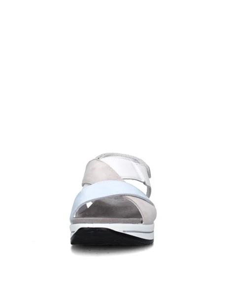 SANDALI CON ZEPPA 7675533 DONNA BIANCO