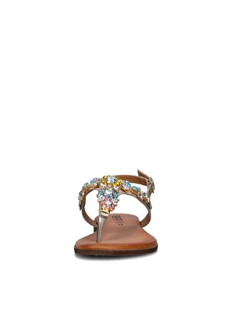 SANDALI TACCO BASSO 7684222 DONNA ORO