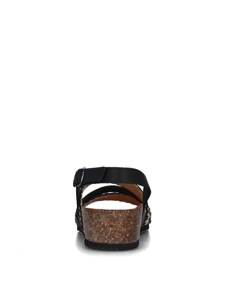SANDALI CON ZEPPA 7698500 DONNA NERO