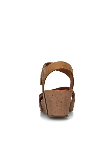 SANDALI CON ZEPPA 7699122 DONNA MARRONE