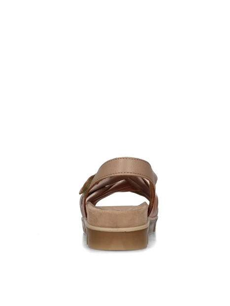 SANDALI CON ZEPPA 7668911 DONNA BEIGE
