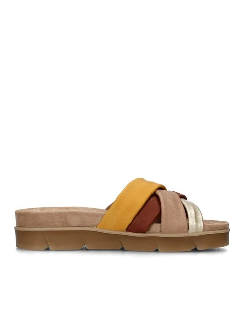 CIABATTE 7669000 DONNA BEIGE GIALLO