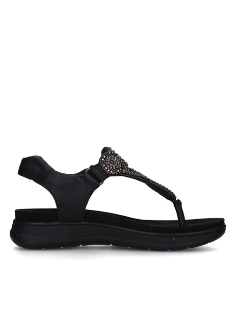 SANDALI CON ZEPPA 7786600 DONNA NERO