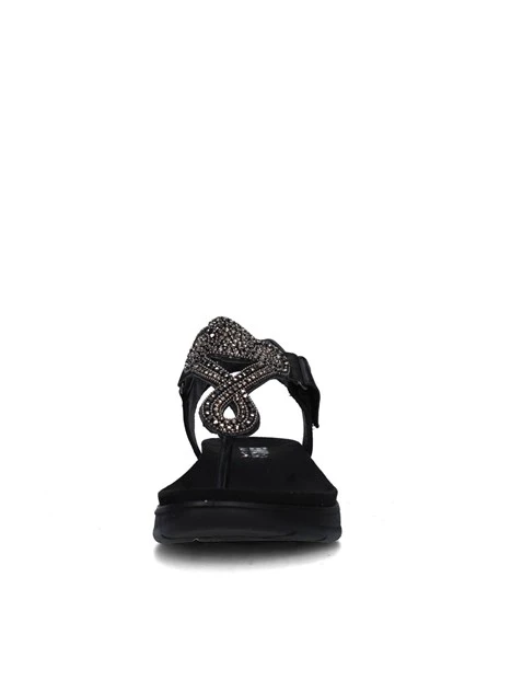 SANDALI CON ZEPPA 7786600 DONNA NERO