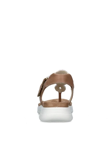 SANDALI CON ZEPPA 7786611 DONNA BEIGE
