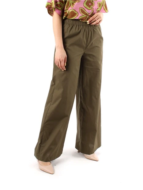 PANTALONI PALAZZO CON COULISSE DONNA VERDE