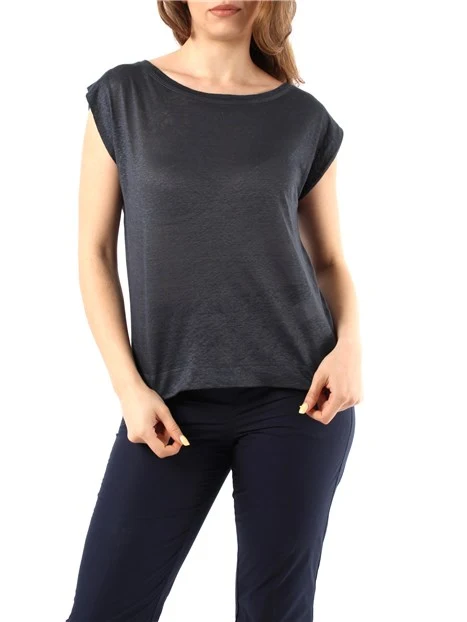 T-SHIRT MANICA CORTA DONNA GRIGIO