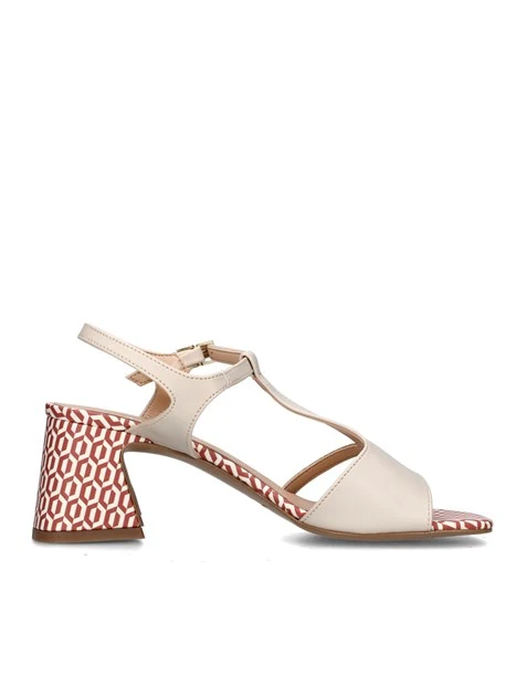 SANDALI TACCO ALTO 763007 DONNA BEIGE