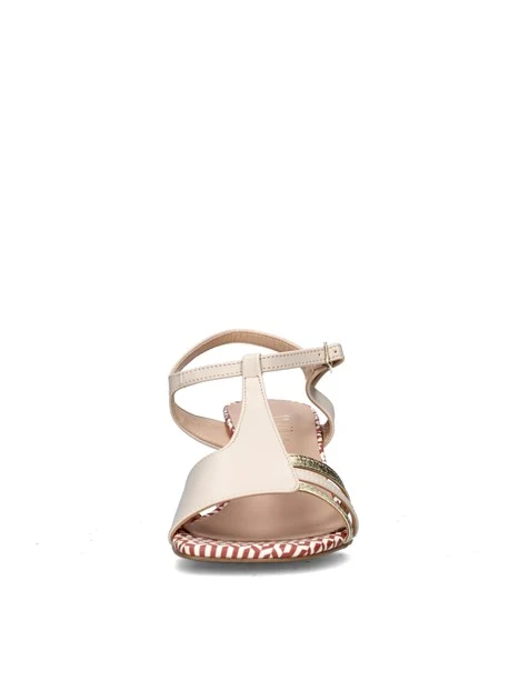 SANDALI TACCO ALTO 763007 DONNA BEIGE