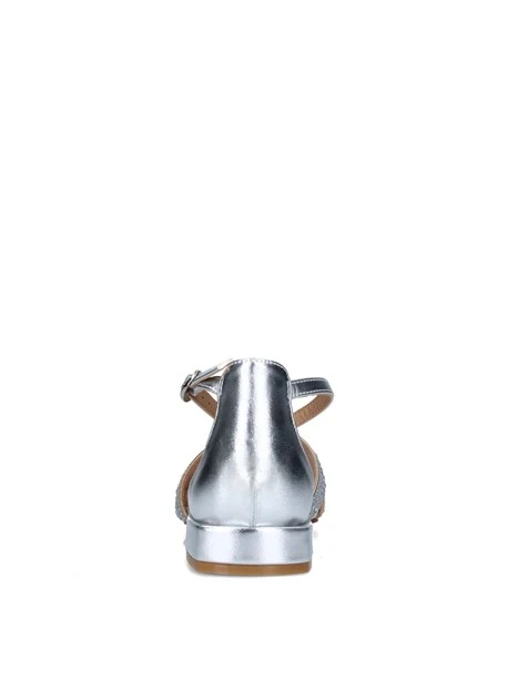 SANDALI TACCO BASSO V2550403 DONNA ARGENTO