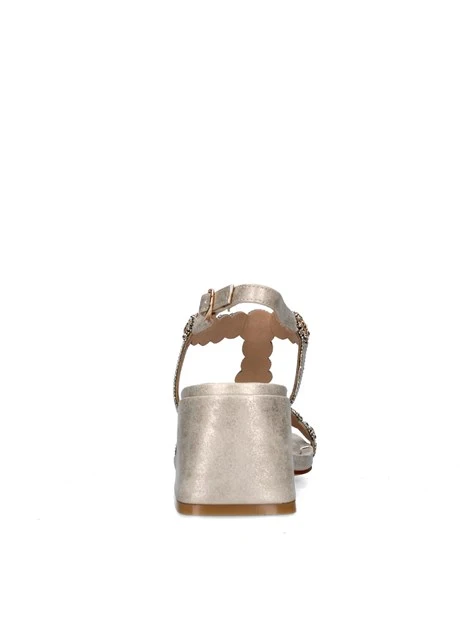 SANDALI TACCO ALTO V2550943 DONNA ORO