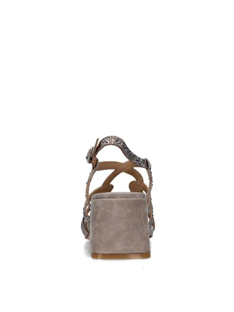 SANDALI TACCO ALTO V2550940 DONNA BEIGE SCURO