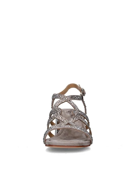 SANDALI TACCO ALTO V2550940 DONNA BEIGE SCURO
