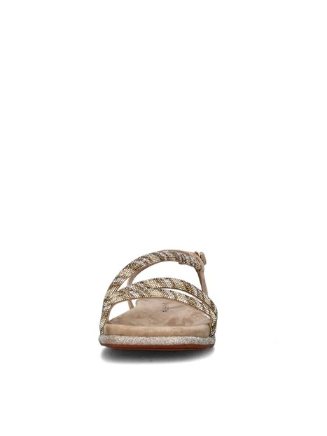 SANDALI CON ZEPPA V2551606 DONNA BEIGE