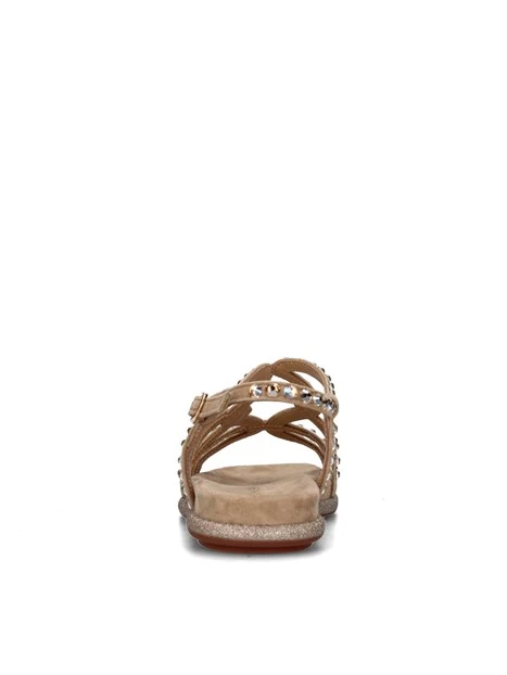 SANDALI CON ZEPPA V2551600 DONNA BEIGE
