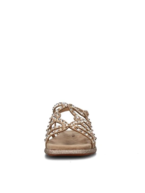 SANDALI CON ZEPPA V2551600 DONNA BEIGE