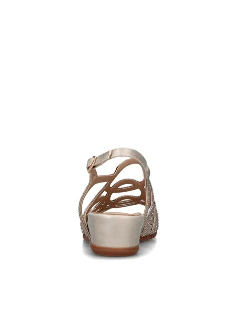 SANDALI CON ZEPPA V2551778 DONNA ORO