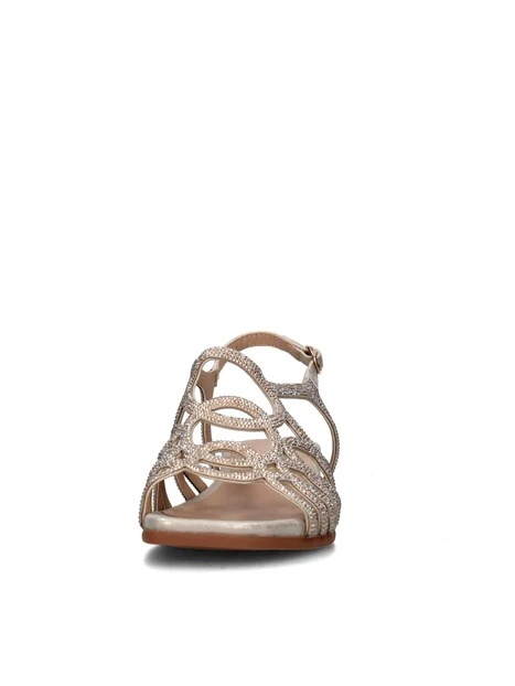 SANDALI CON ZEPPA V2551778 DONNA ORO